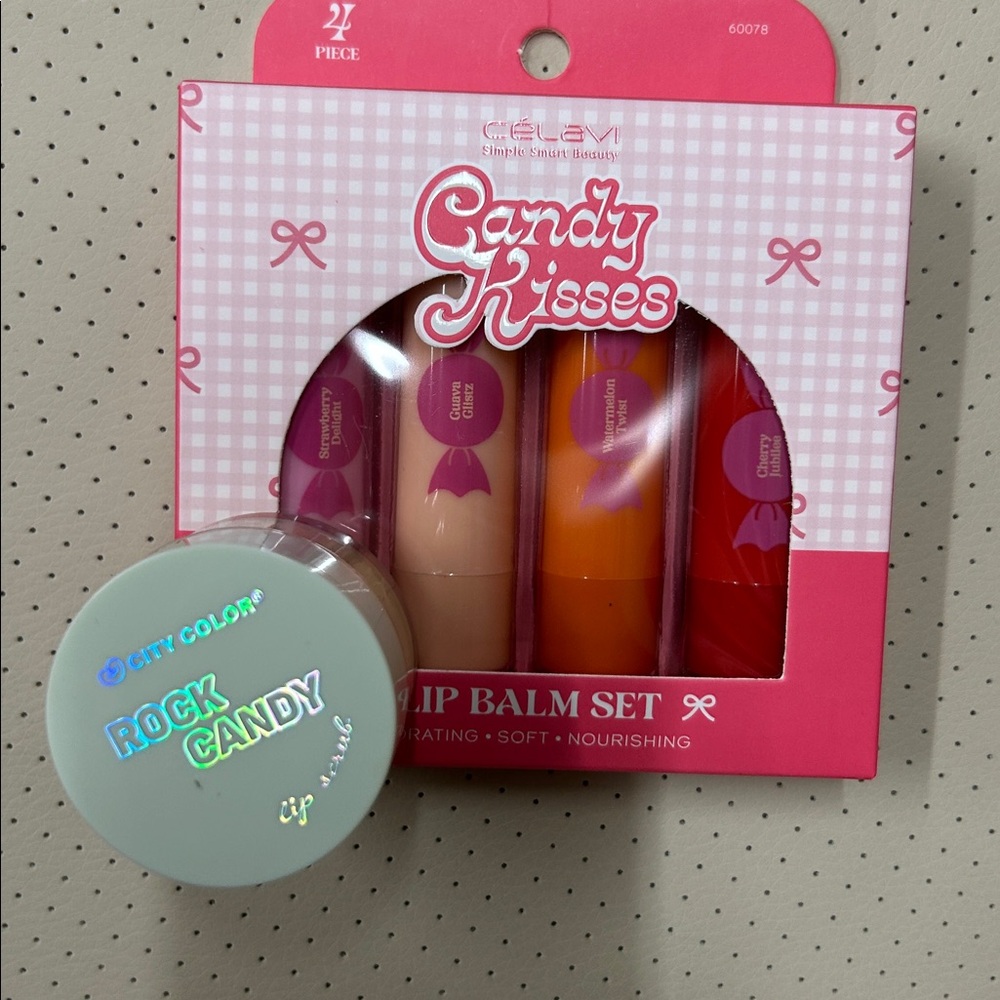 Celavi Candy Kisses Lip Balm Set - strawberry, watermelon, guava, cherry NEW PC - Picture 6 of 7